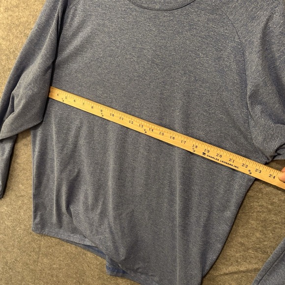 01.Algo Performance Shirt Mens Sz‎ XL Blue Moisture Wicking UV SPF 40+ Stretch - Picture 6 of 6